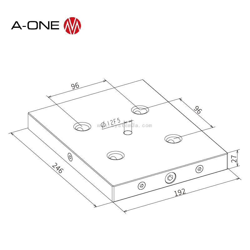 Fast Manual Zero Point Plate 3A-110245