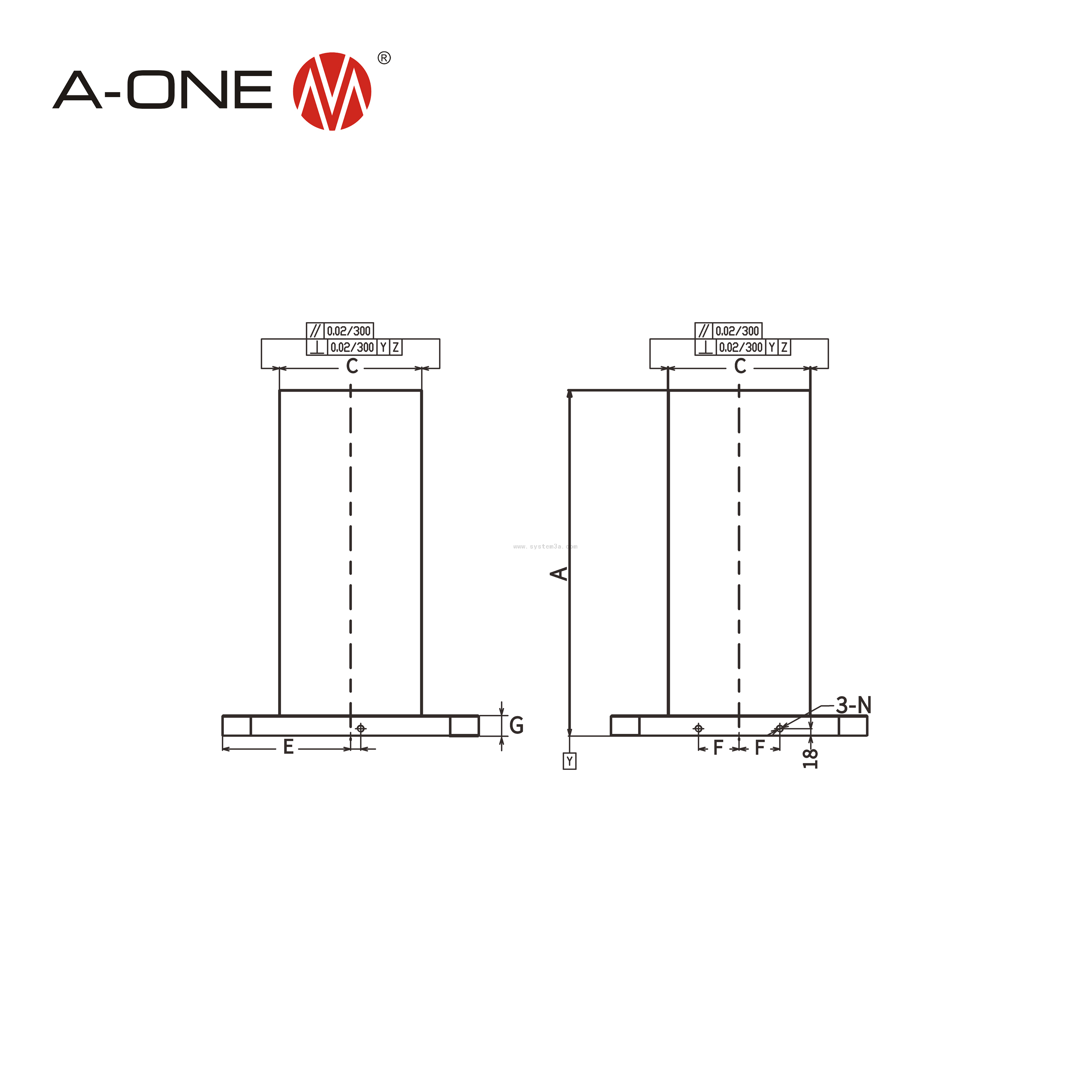 MC Square Tooling Column MC07