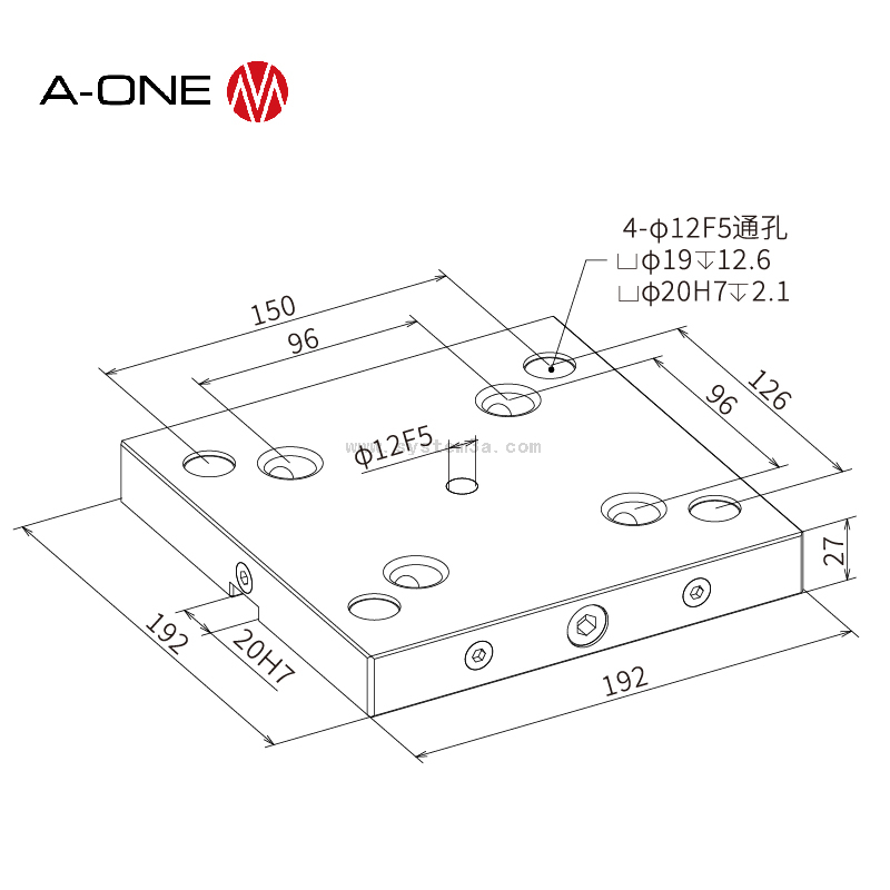 Fast Manual Zero Point Plate 3A-110242