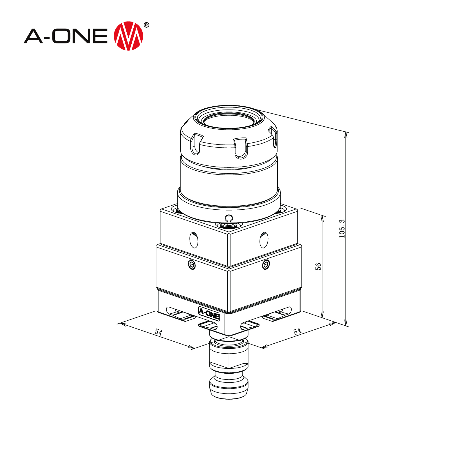 Регулируемый цанговый патрон R-типа ER32 3A-300129 