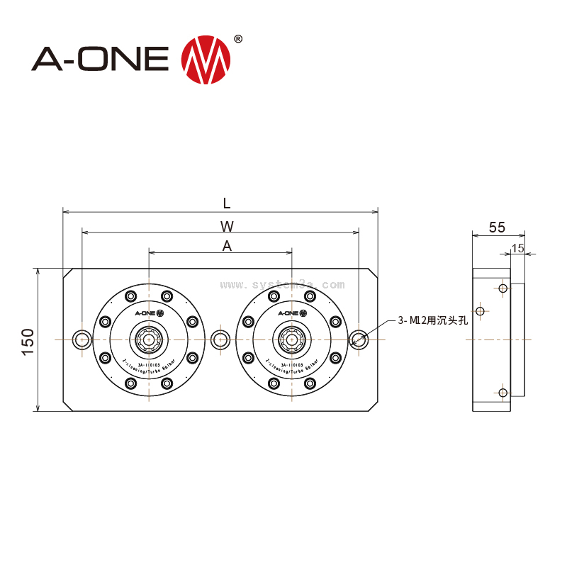 2-кратный Zero Point Chuck 3A-110106P/3A-1110110P/3A-111111P